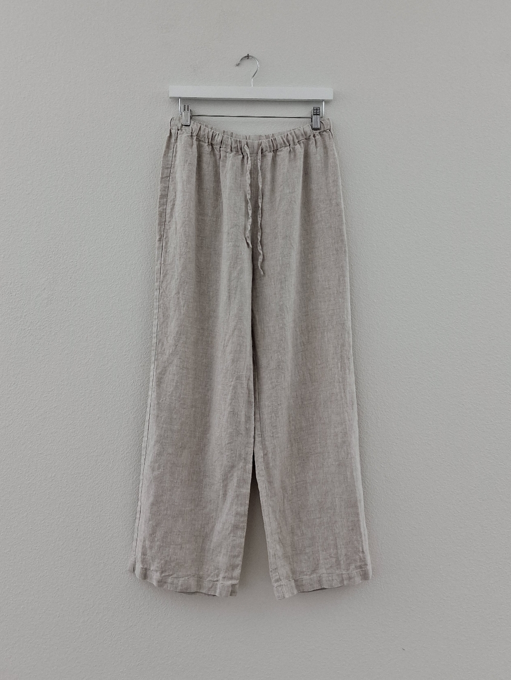 Reformation Olina Linen Pant In Oatmeal - Picture 5 of 16